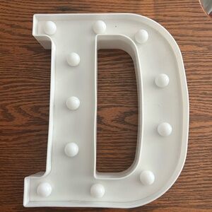 LED Letter D Marquee Light